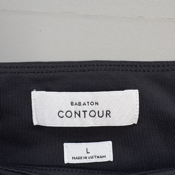 ARITZIA BABATON Size Large Square Neck Romper Bodysuit Shorts Black Stretch - Picture 5 of 13